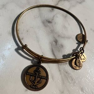 Rhode Island Alex and Ani charm, natural tarnish of product.